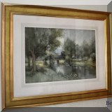 A20. James Gildawie signed watercolor landscape. 